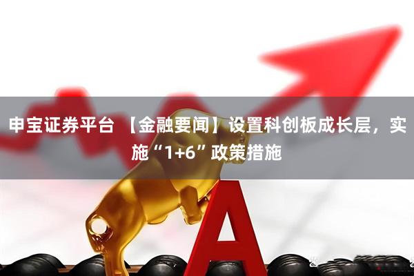申宝证券平台 【金融要闻】设置科创板成长层，实施“1+6”政策措施