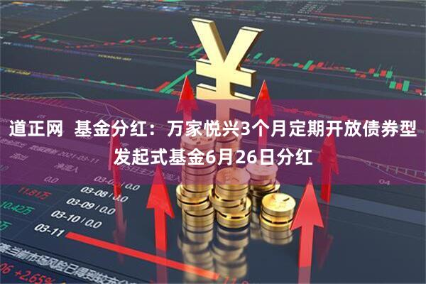 道正网  基金分红：万家悦兴3个月定期开放债券型发起式基金6月26日分红