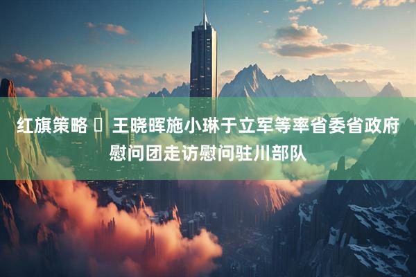红旗策略 ​王晓晖施小琳于立军等率省委省政府慰问团走访慰问驻川部队