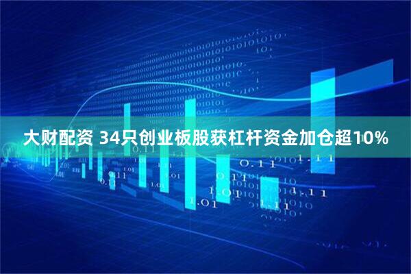 大财配资 34只创业板股获杠杆资金加仓超10%