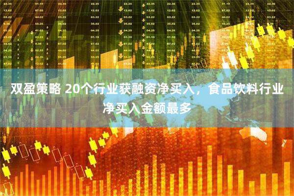双盈策略 20个行业获融资净买入，食品饮料行业净买入金额最多