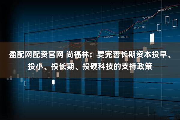 盈配网配资官网 尚福林：要完善长期资本投早、投小、投长期、投硬科技的支持政策