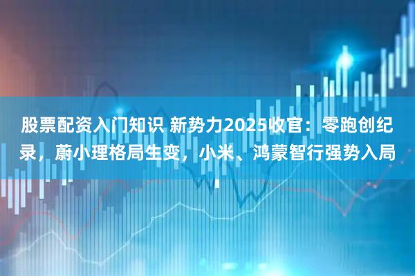 股票配资入门知识 新势力2025收官:零跑创纪录,蔚小理格局生变,小米、鸿蒙智行强势入局